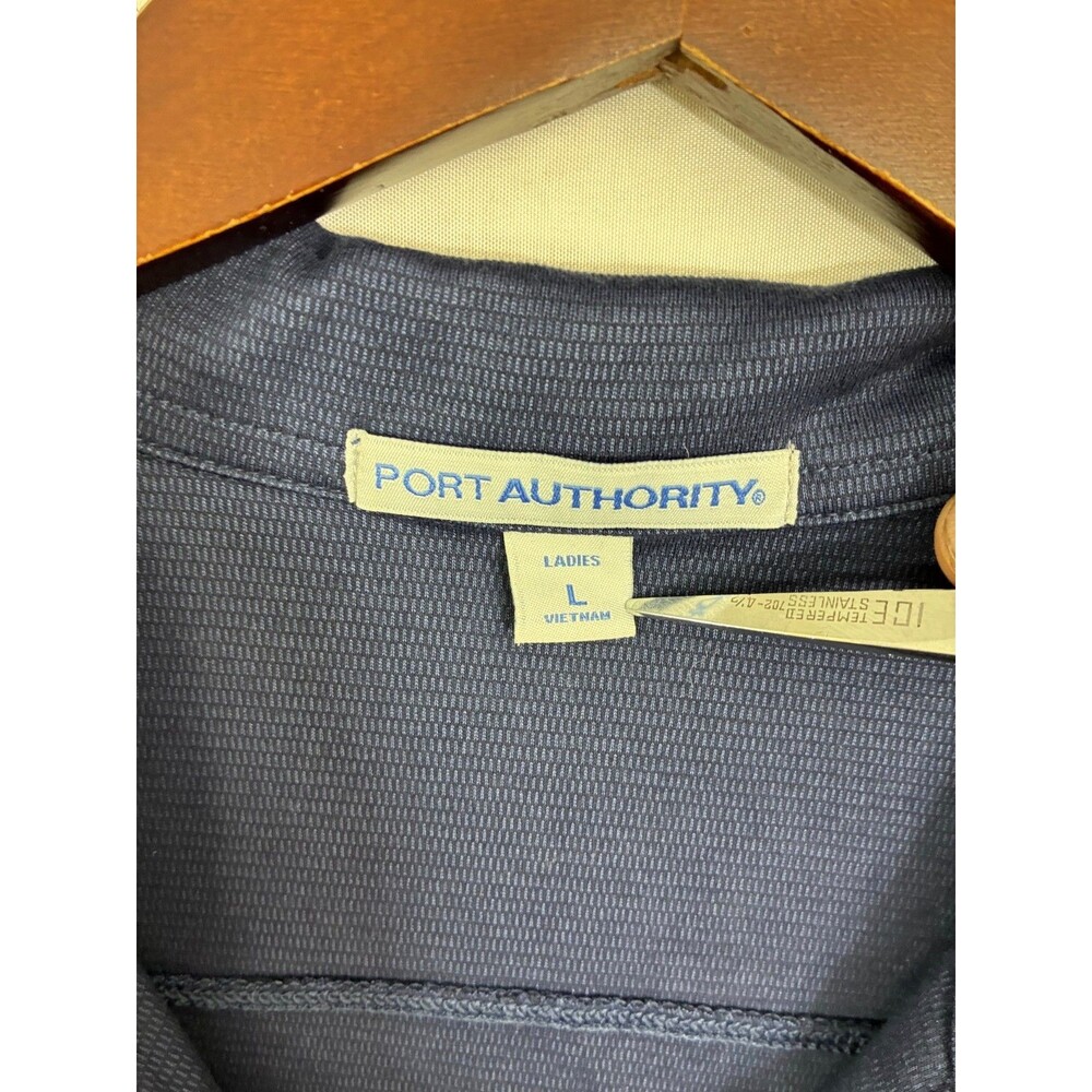 Port Authority Womens L UC Berkeley Polo Shirt Navy Blue Embroidered Cal Logo - Picture 5 of 7
